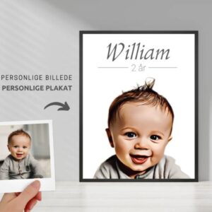 Tegneserie portræt af barn