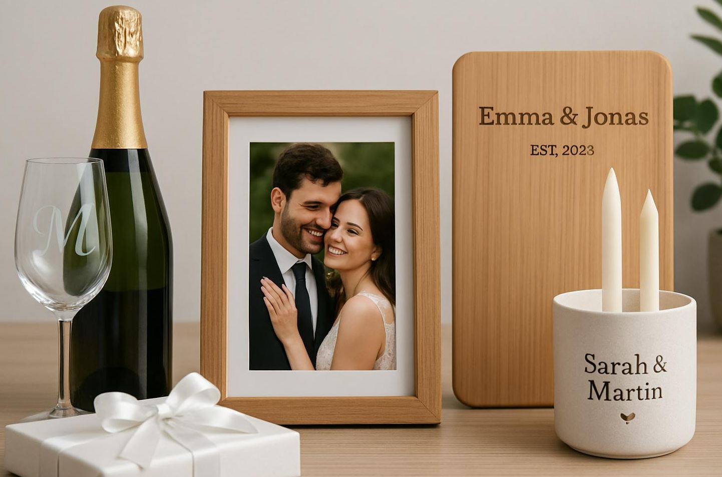 Personlige bryllupsgaver til par i 30'erne